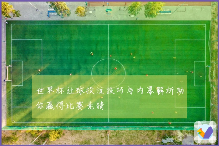 世界杯让球投注技巧与内幕解析助你赢得比赛竞猜